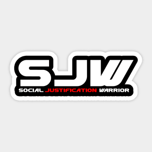 SJW Social Justification Warrior Sticker